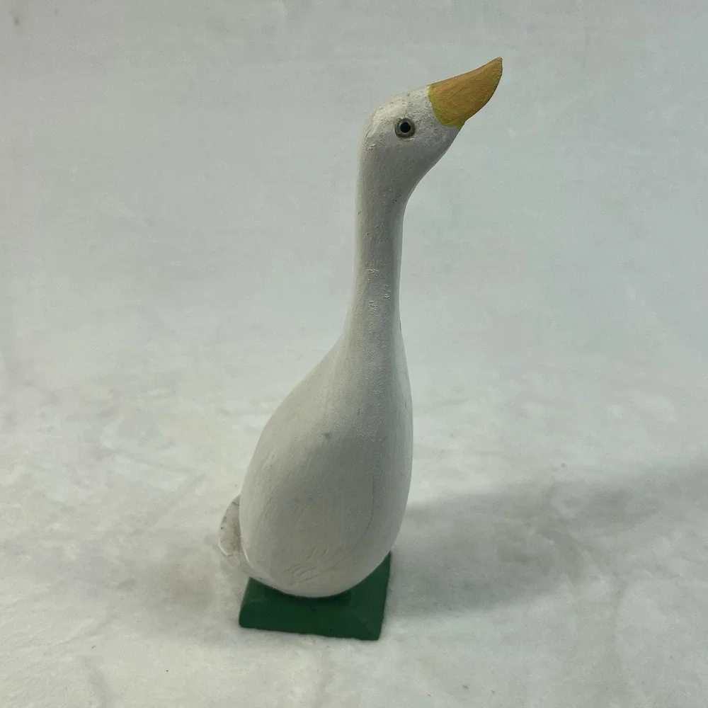Vintage Goose Duck Shelf Decor Set 3 Rustic Wood Metal Country Farmhouse Cottage
